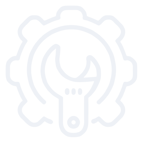 logo setting gerigi dan kunci ingggris putih dan hitam